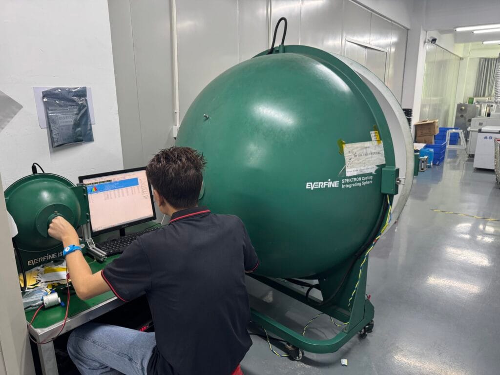 Integrating Sphere Testing